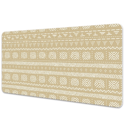 Podkładka na biurko z nadrukiem Żółty geometryczny kształt