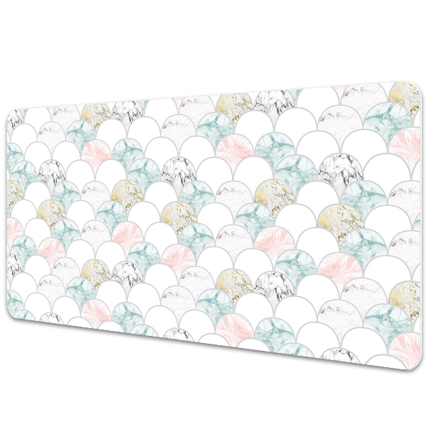 Podkładka na całe biurko Geometryczny marmur