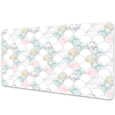 Podkładka na całe biurko Geometryczny marmur