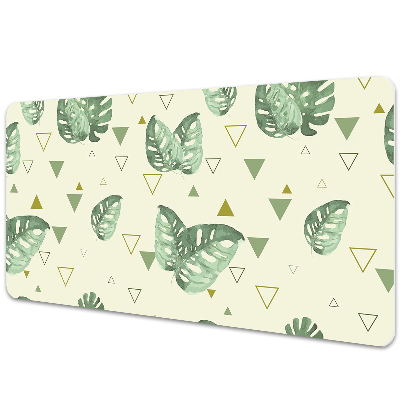 Podkładka na całe biurko Monstera i geometria