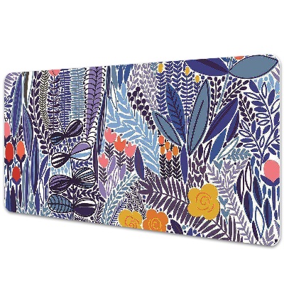 Podkładka na całe biurko Dżungla na niebiesko