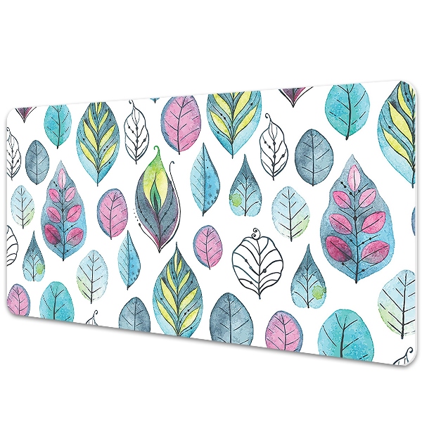 Mata na biurko dla dzieci Rysowane liście