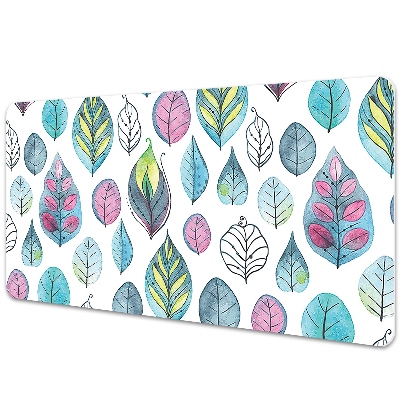 Mata na biurko dla dzieci Rysowane liście