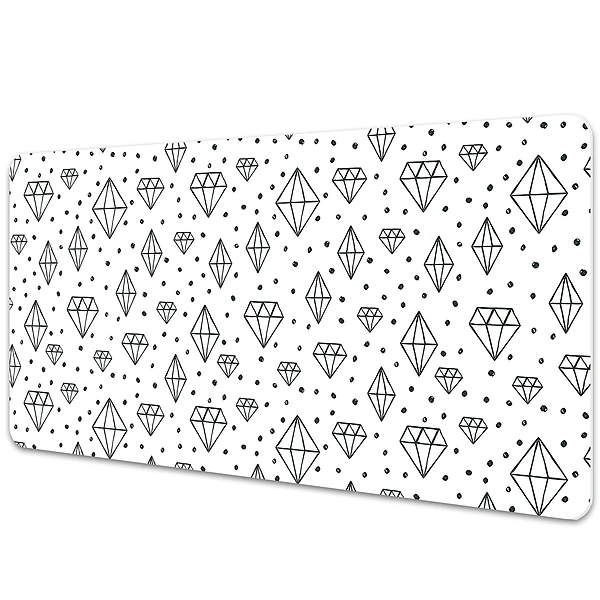 Podkładka na całe biurko Rysowane geometryczne diamenty