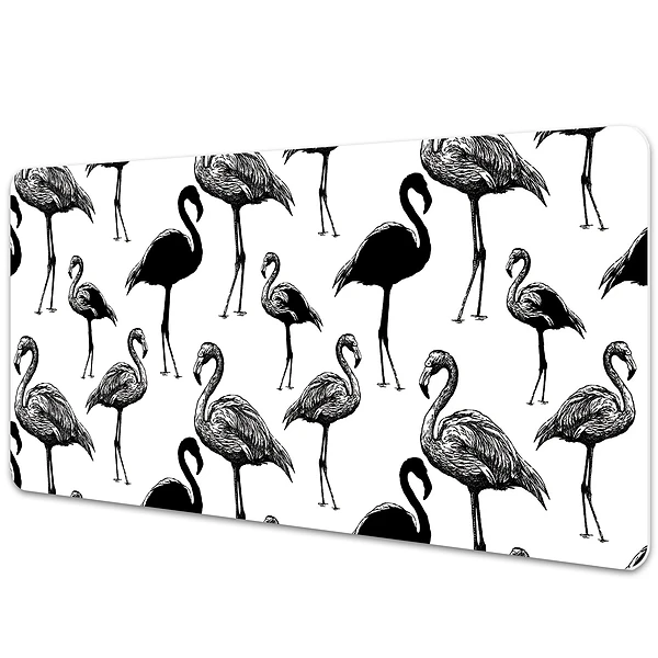 Podkładka na całe biurko Flamingi w stylu vintage