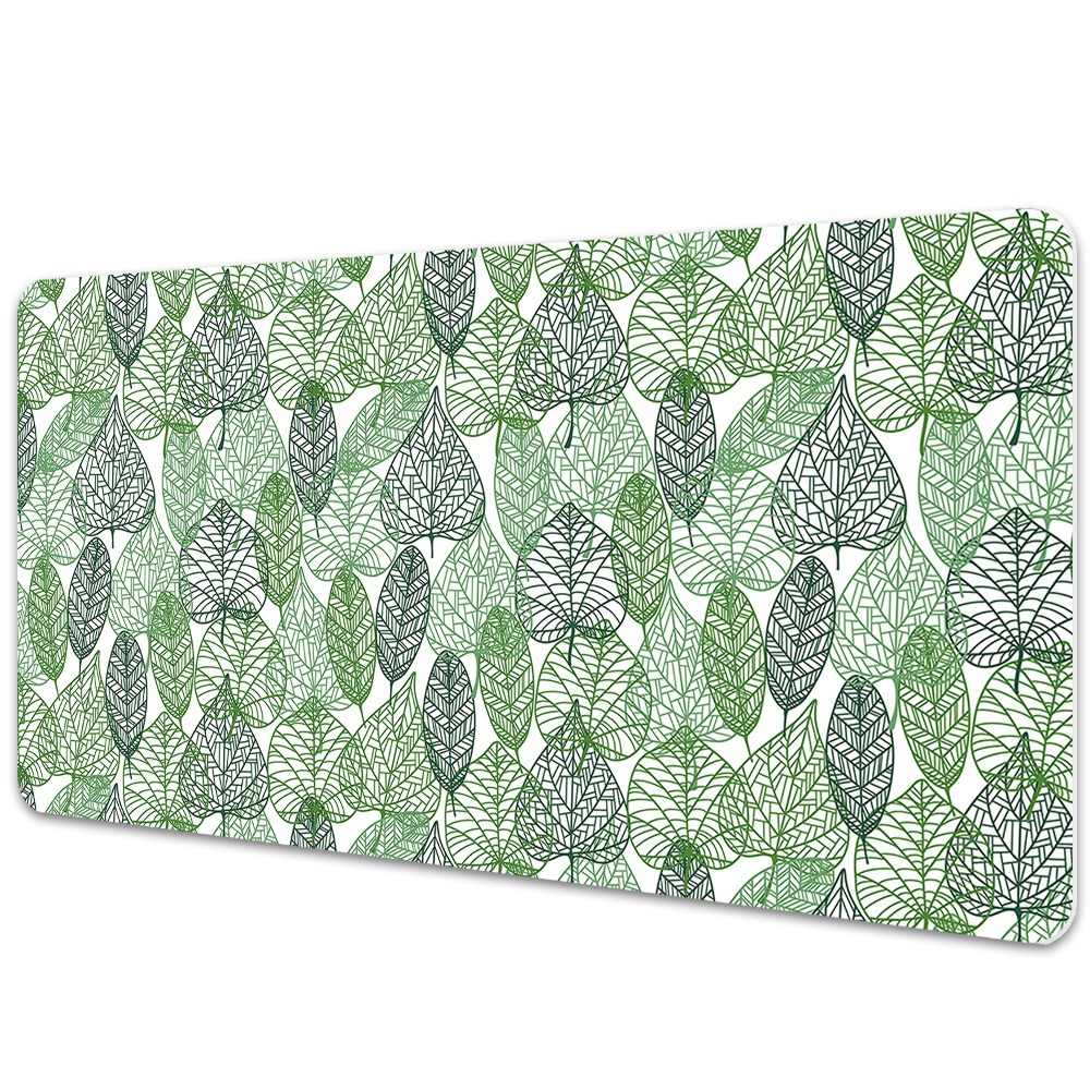 Podkładka na całe biurko Zielone listki