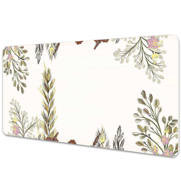 Duża mata na biurko Kwiaty na łące