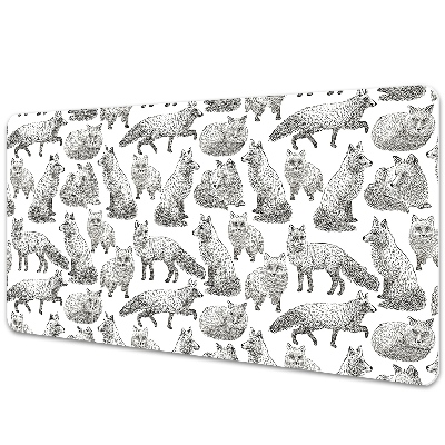 Duża mata na biurko Rysowane listy