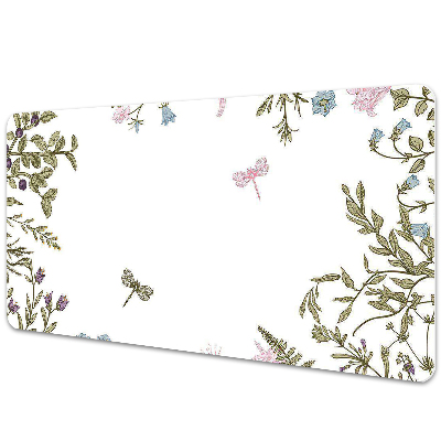 Duża mata na biurko Kwitnące kwiaty