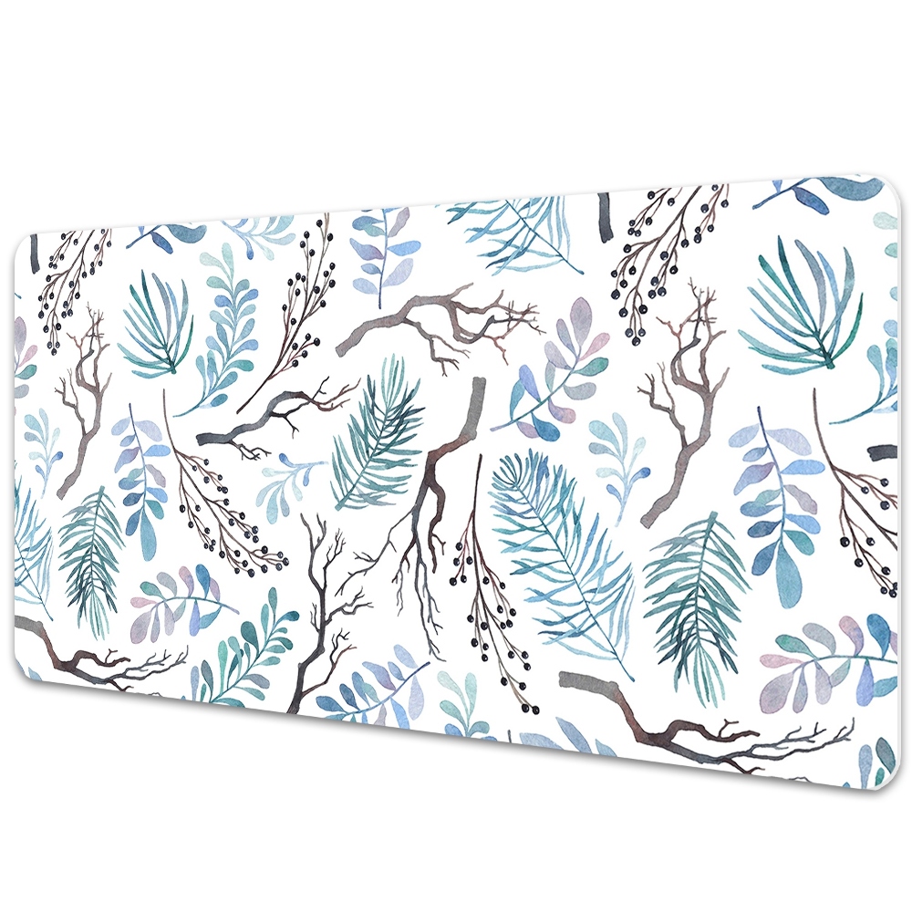 Duża mata na biurko Roślinny wzór