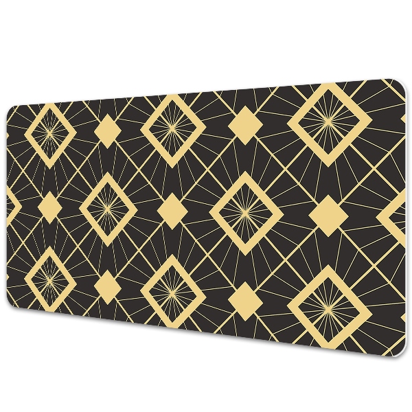 Duża mata na biurko Retro motyw geometryczny