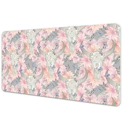 Duża mata na biurko Czaszki byków vintage