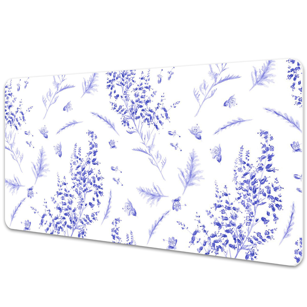 Duża mata na biurko Lawendowe kwiaty