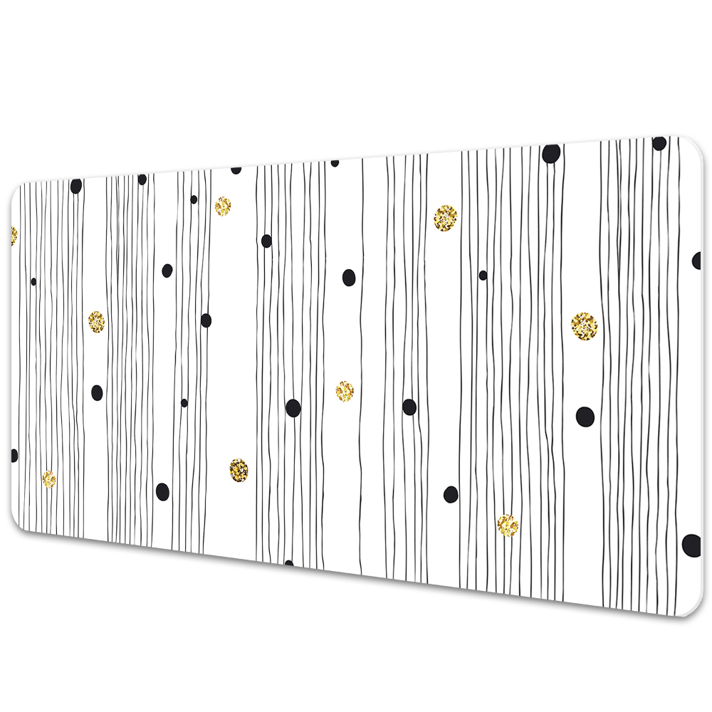 Duża mata na biurko Cienkie linie vintage