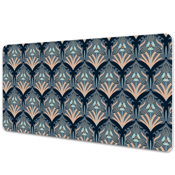 Duża mata na biurko Vintage kwiaty vintage