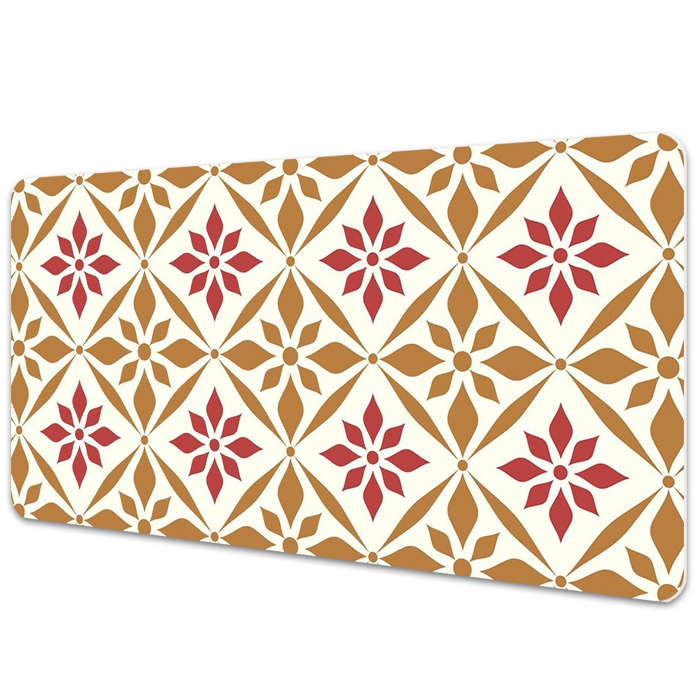 Duża mata na biurko Kwiecisty wzór vintage