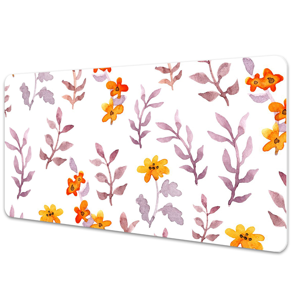 Duża mata na biurko Obraz z kwiatami