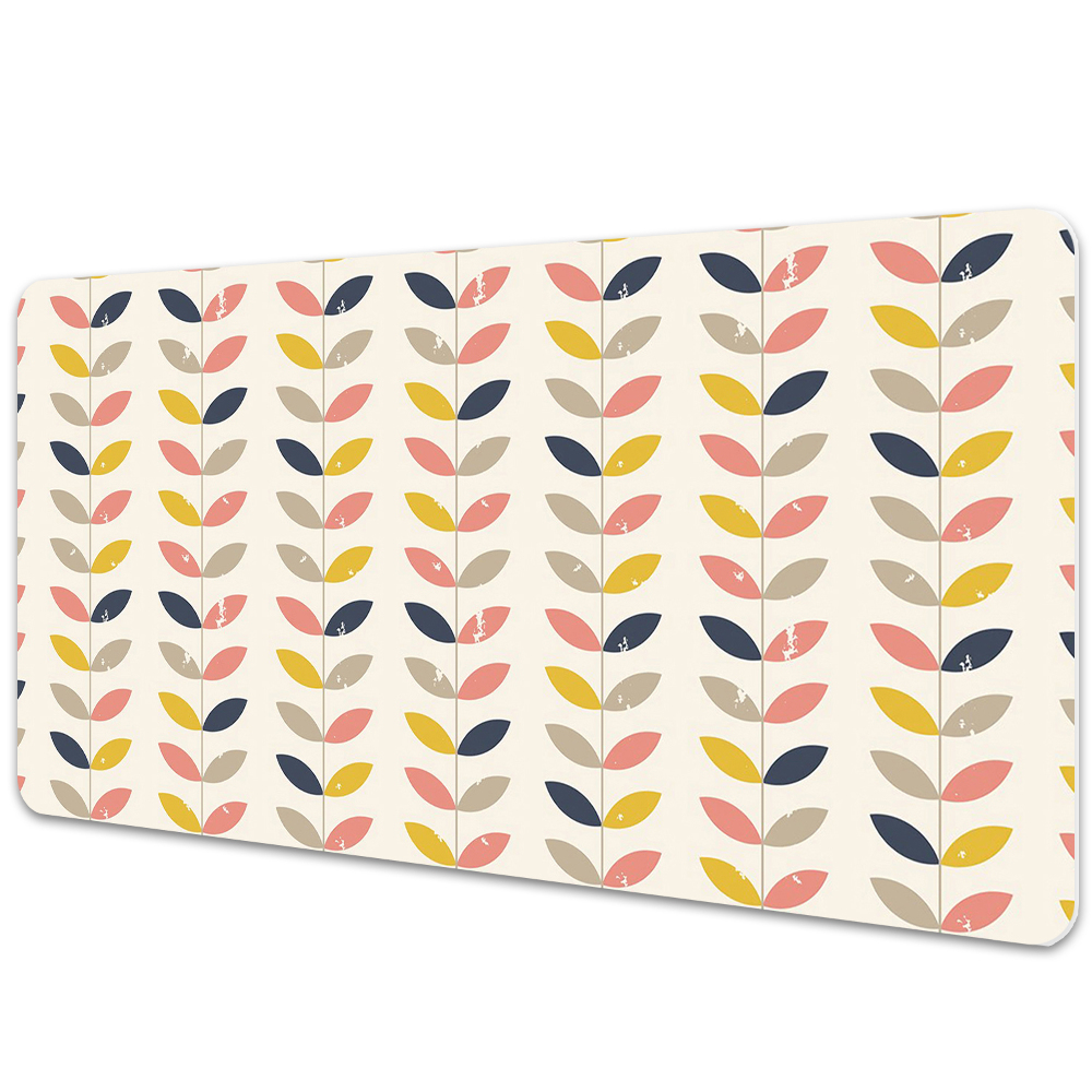 Duża mata na biurko Gałązki i liście vintage