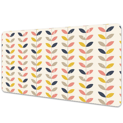 Duża mata na biurko Gałązki i liście vintage