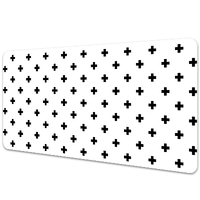 Podkładka na biurko Czarne plusy