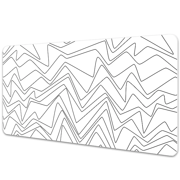 Mata na biurko Nieregularne linie geometryczne