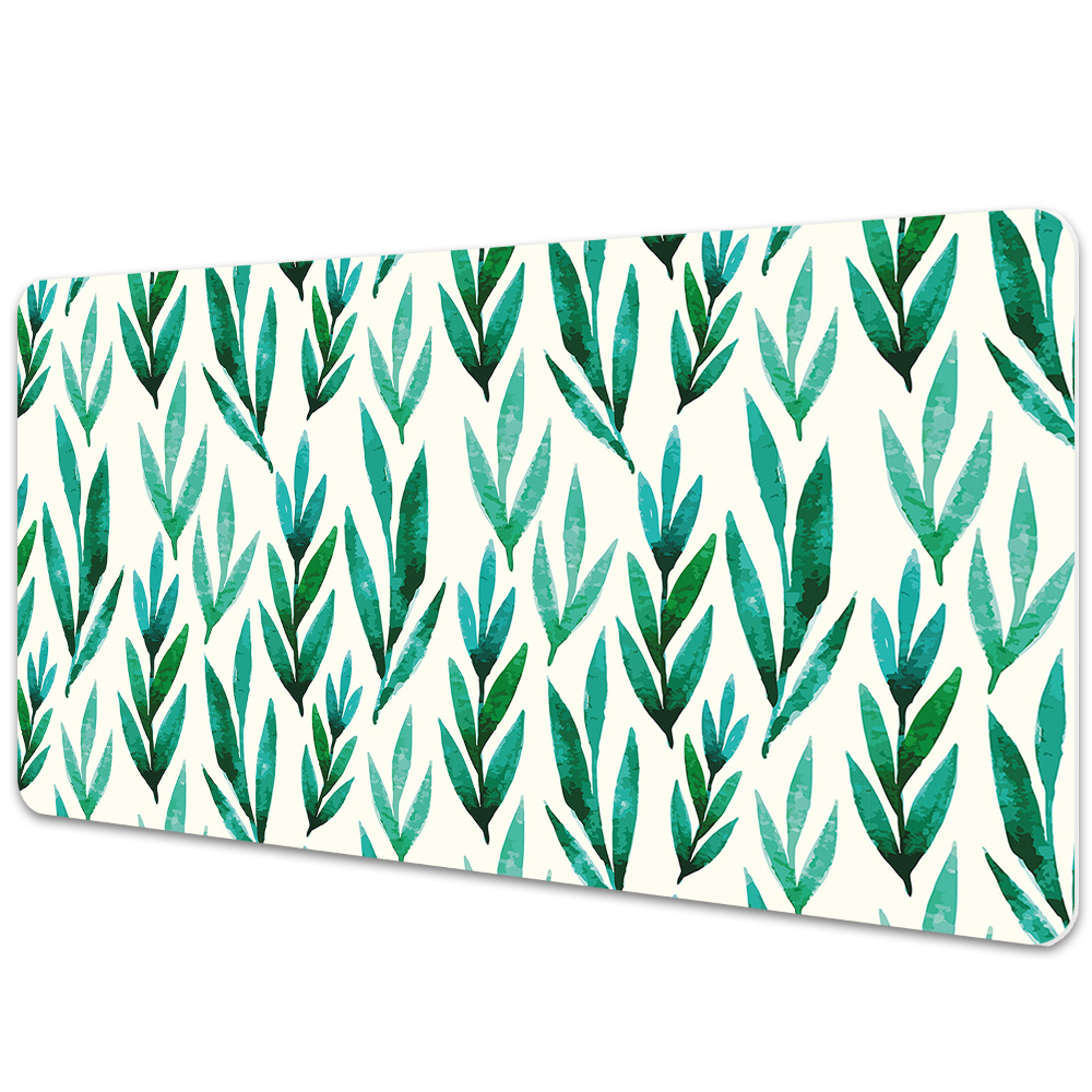 Mata na biurko Zielone liście