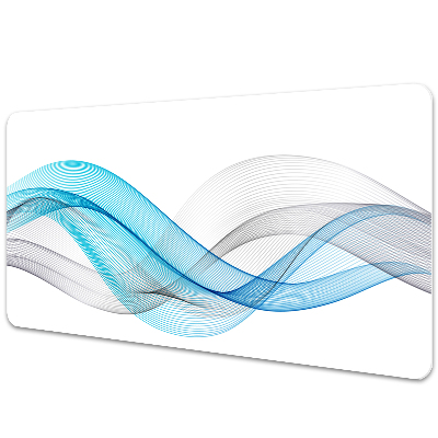 Podkładka na biurko Pasy szare i niebieskie