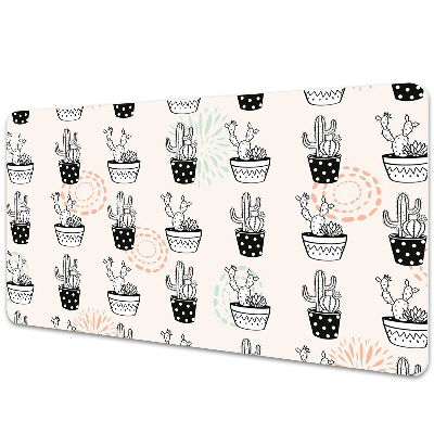 Podkładka na biurko Tropikalne kaktusy w doniczkach