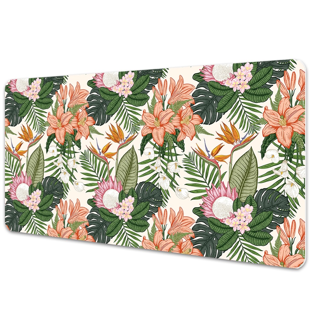 Podkładka na biurko Kwiaty na muralu