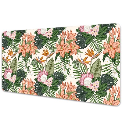 Podkładka na biurko Kwiaty na muralu