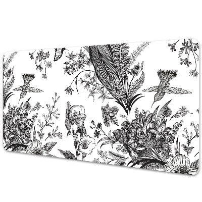 Podkładka na biurko Ogród w czerni i bieli