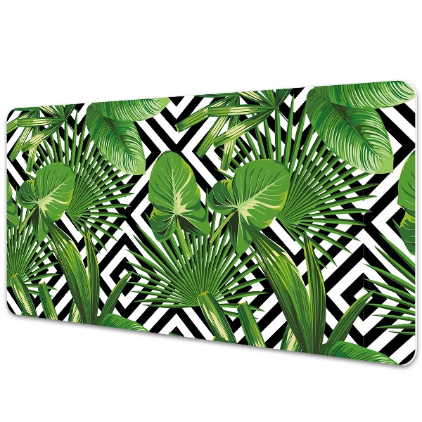 Podkładka na biurko Geometryczne tło i liście