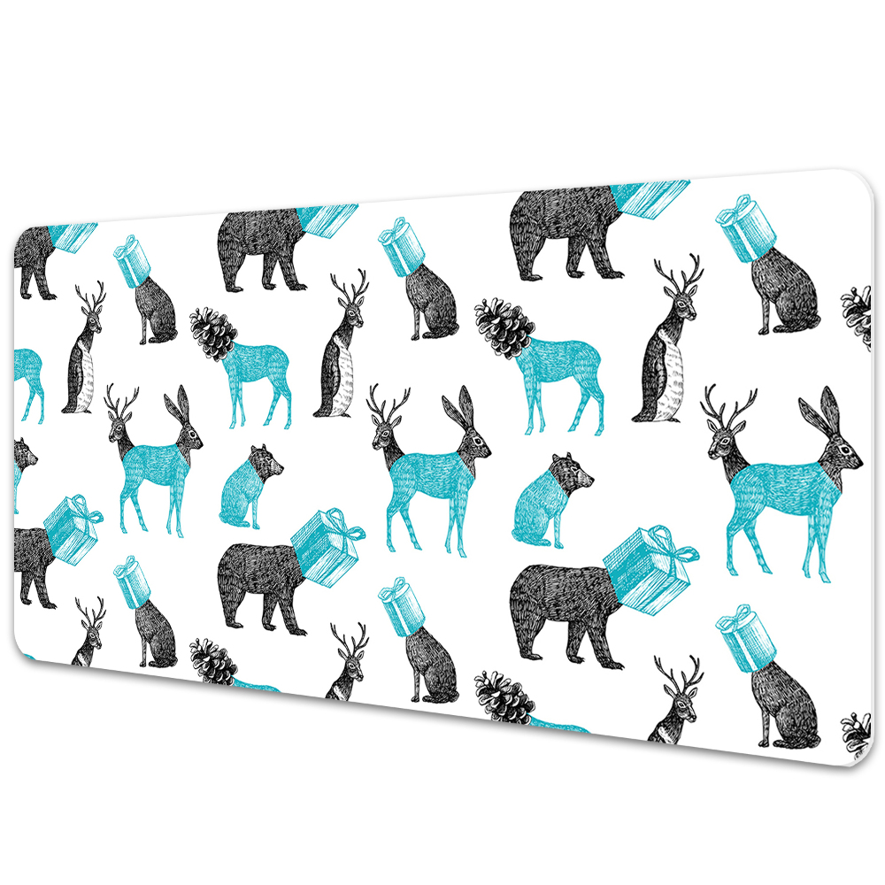 Mata ochronna na biurko Zwierzęta kolorowe