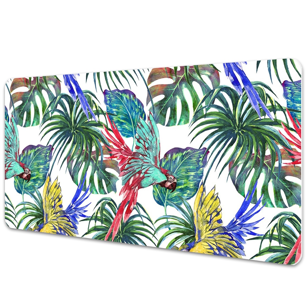 Mata ochronna na biurko Kolorowe papugi