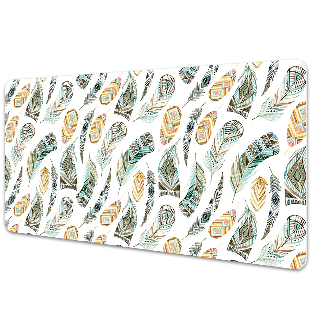 Mata ochronna na biurko Pióra w stylu Boho