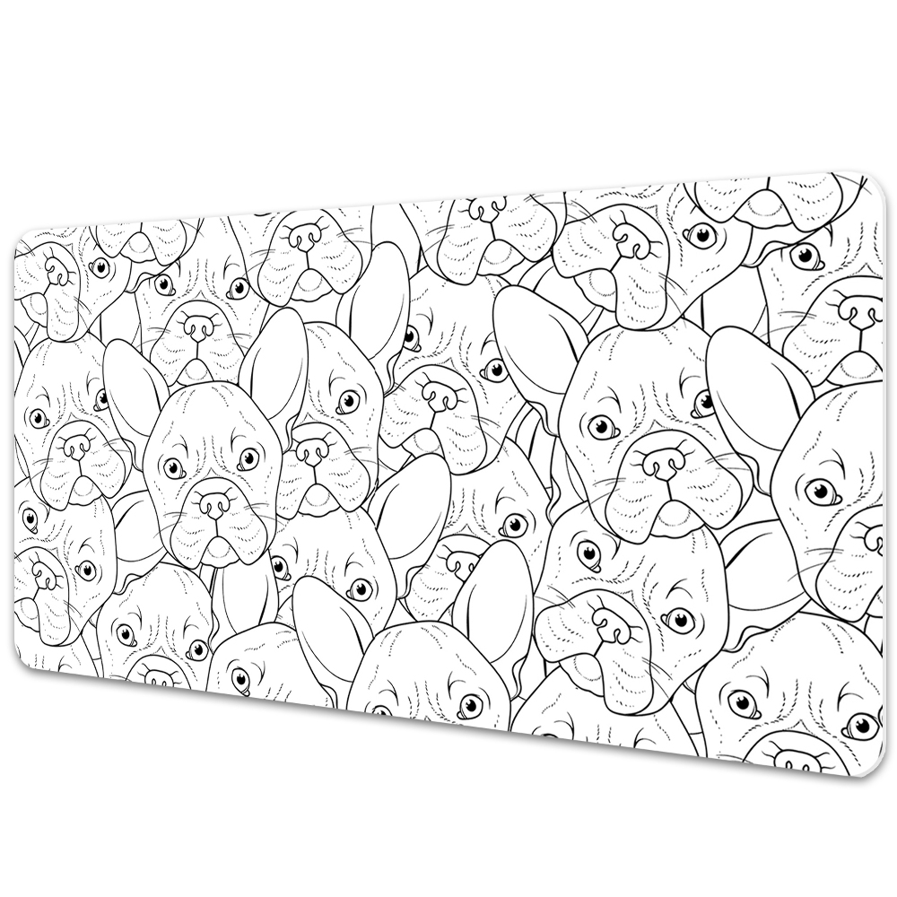 Mata ochronna na biurko Szkicowany buldog