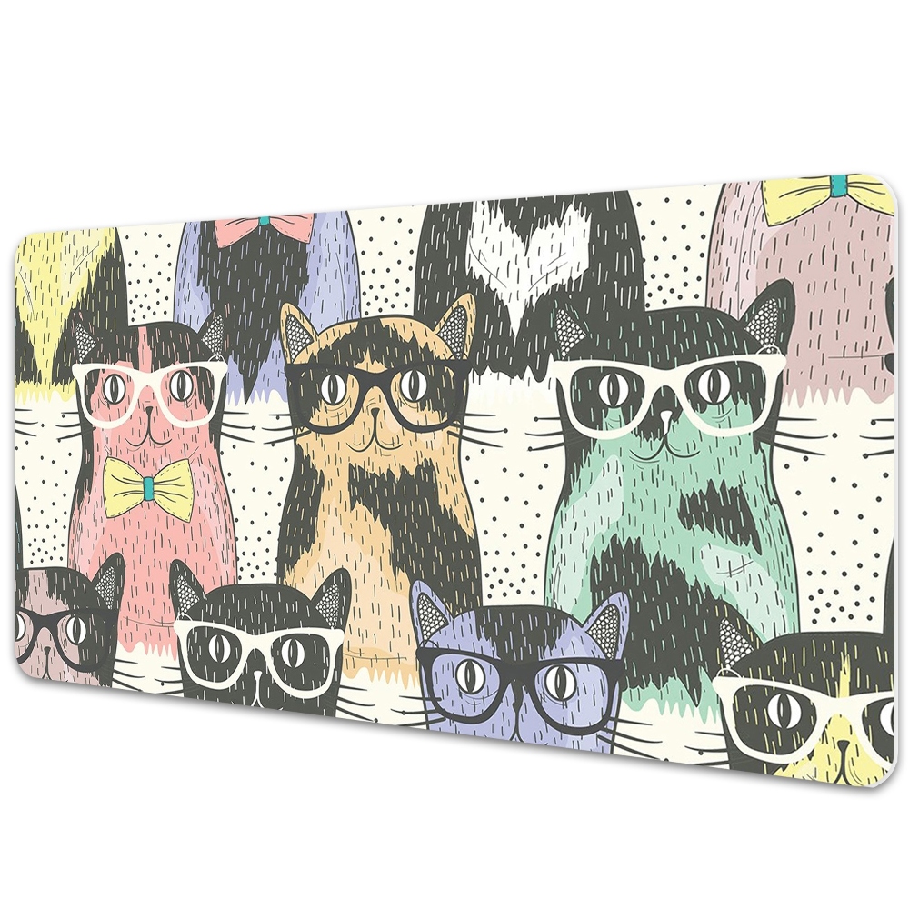 Mata ochronna na biurko Hipsterskie koty