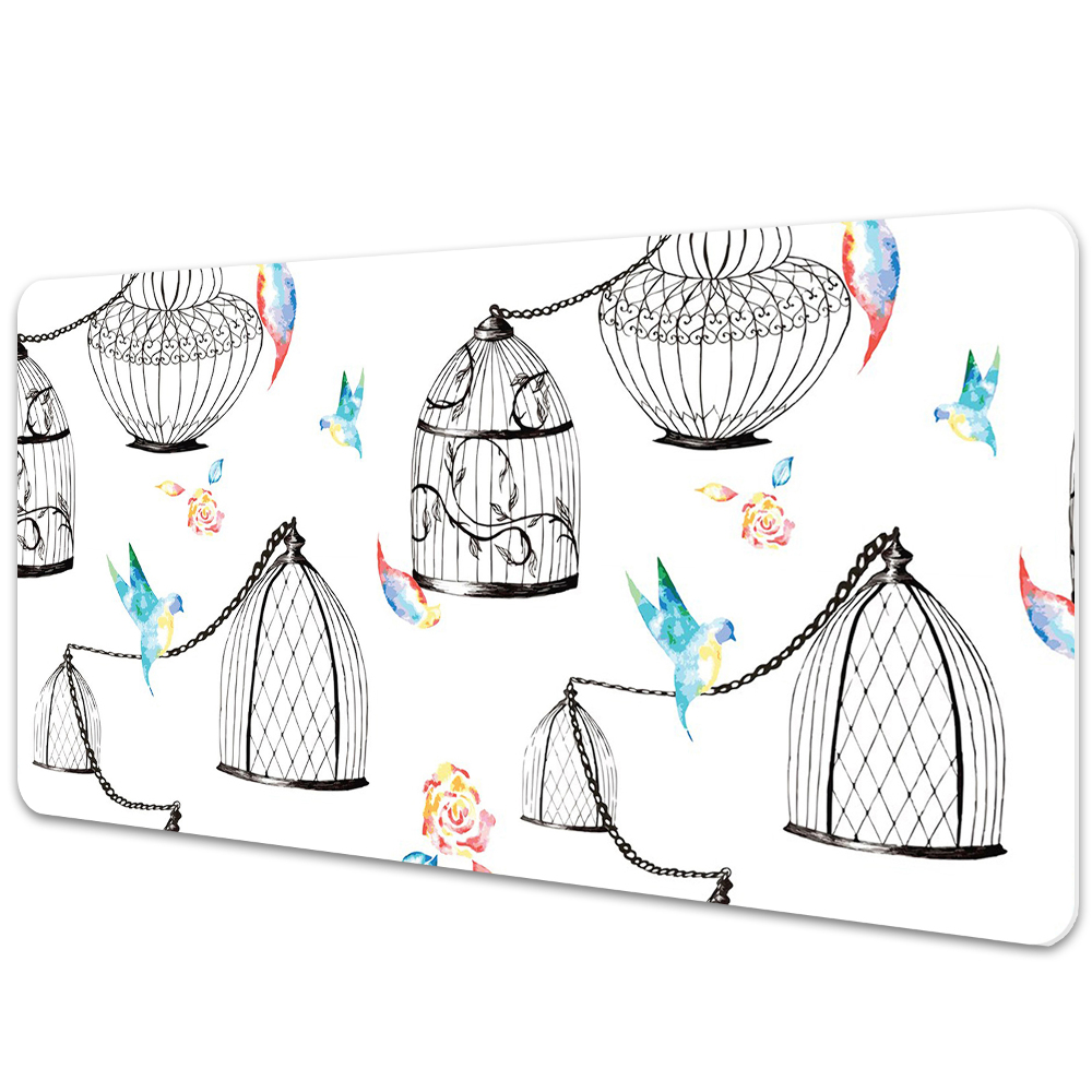 Mata ochronna na biurko Ptaki w klatce