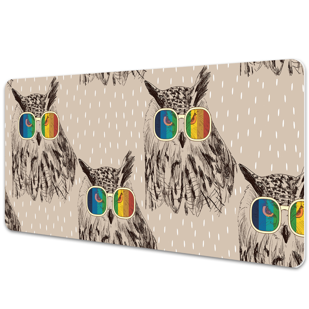 Mata ochronna na biurko Hipsterskie sowy
