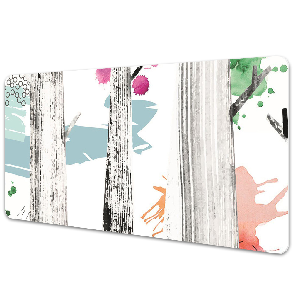 Mata ochronna na biurko Leśna abstrakcja