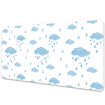 Mata ochronna na biurko Deszczowe chmury