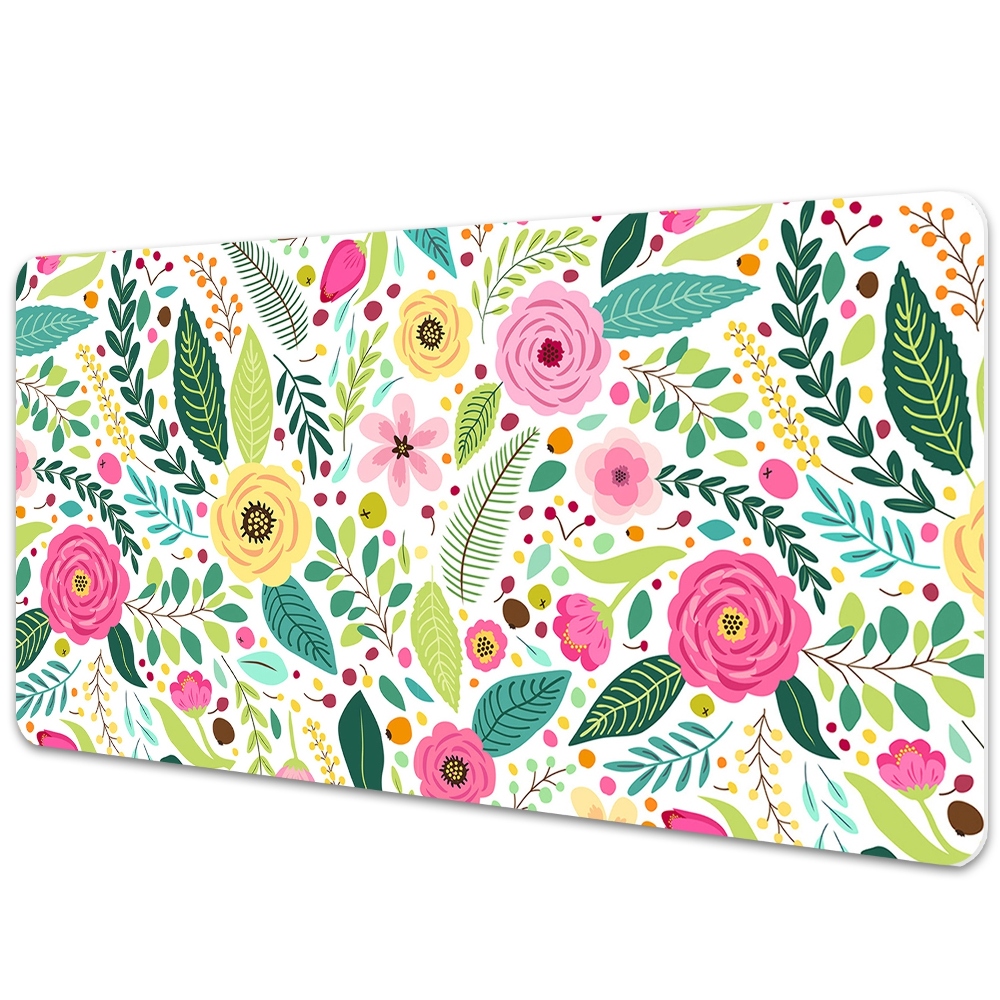 Mata ochronna na biurko Barwne kwiatki