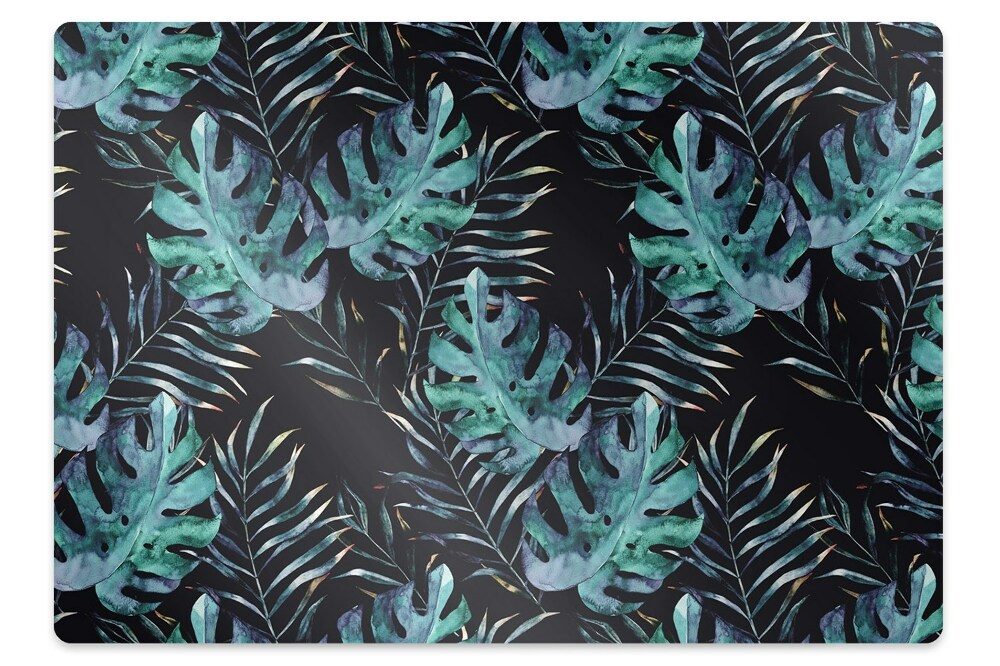 Mata pod krzesło Ciemne listki