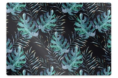 Mata pod krzesło Ciemne listki