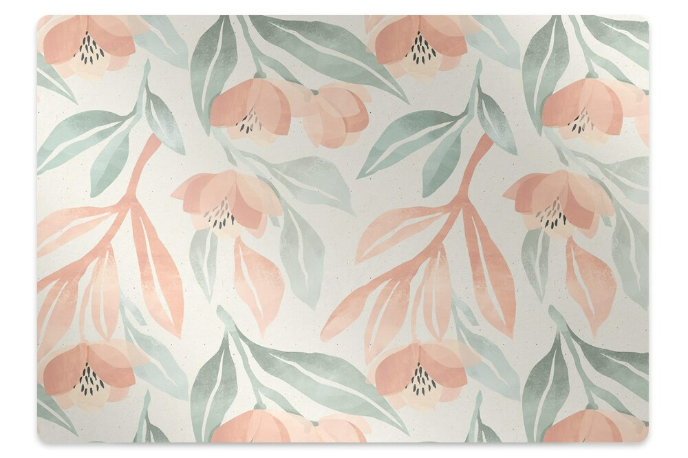 Mata pod krzesło biurowe Listki