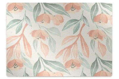 Mata pod krzesło biurowe Listki