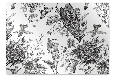 Mata pod krzesło Ogród w czerni