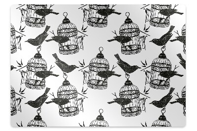 Mata pod krzesło Ptaki w klatce