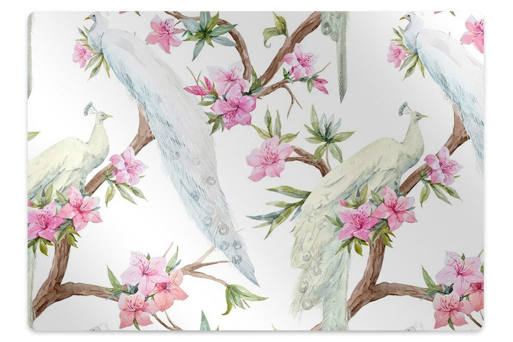 Podkładka pod krzesło Piękne pawie