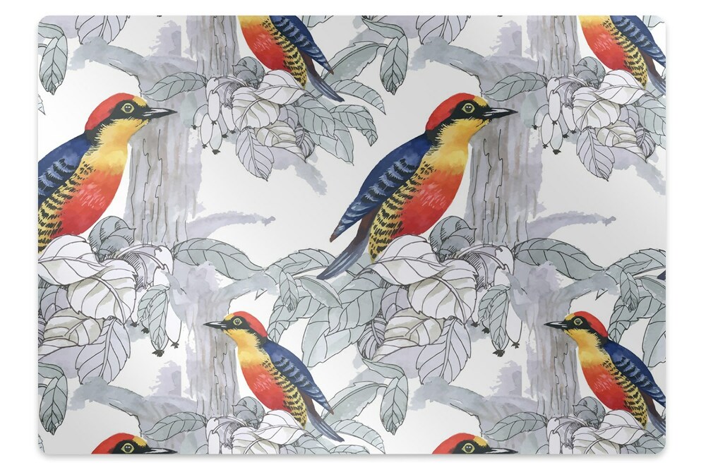 Podkładka pod krzesło Malowany ptasi motyw